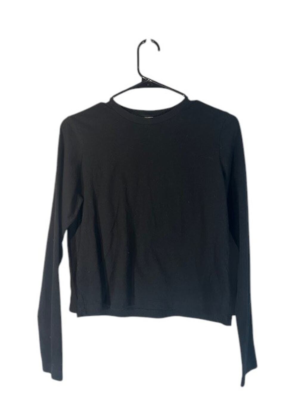 PINK Victoria’s Secret Women’s Black Long Sleeve Crew Neck Casual T-Shirt Size S
